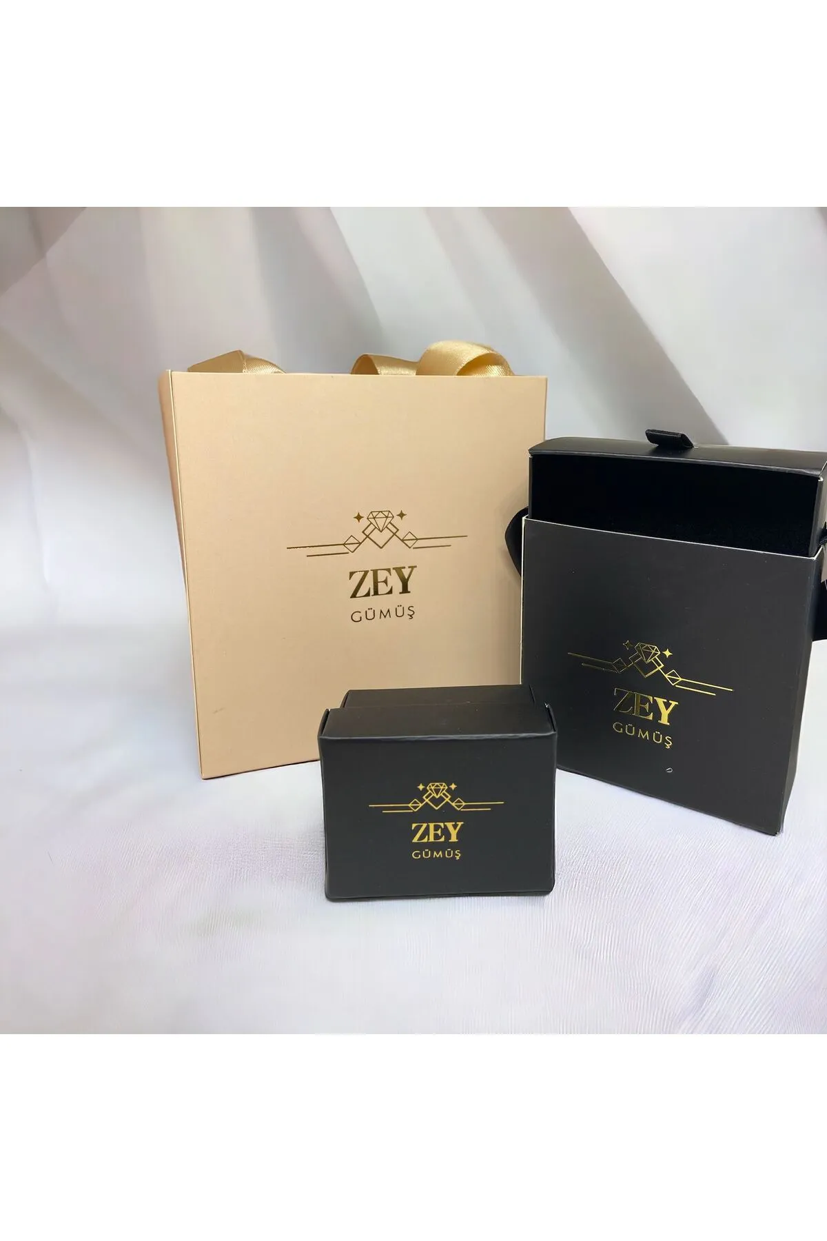 ZEY GÜMÜŞ Zirkon Taşlı Sonsuzluk Kolye 925 Ayar Gümüş görsel 3