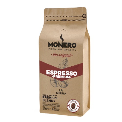 Monero Espresso Çekirdek Kahve La Mirra 1000 Gr.