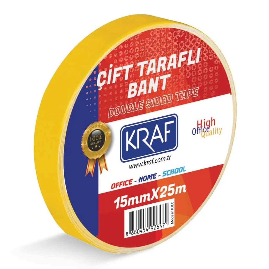 Reyonon Çift Taraflı Bant 15 Mm X 25 Mt