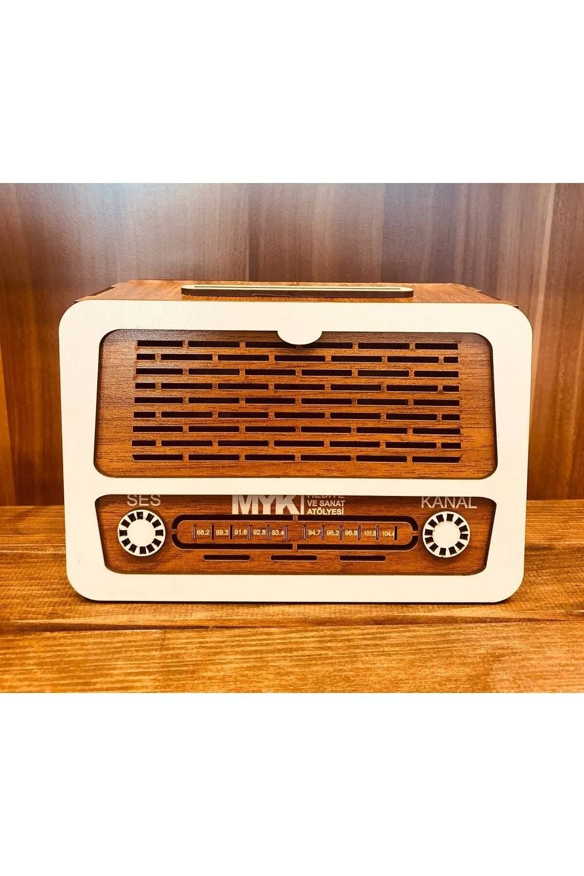 MYK HEDİYE VE SANAT ATÖLYESİ Nostalji Radyo Kumbara Büyük Boy Xxl görsel 5