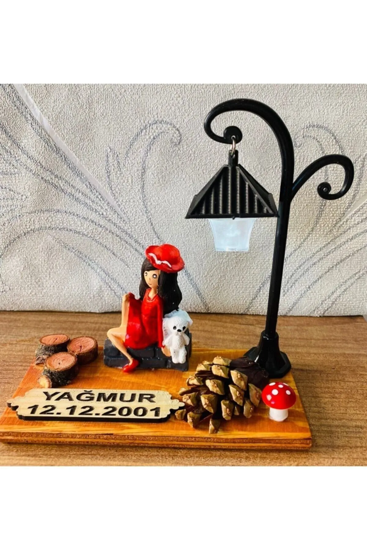 MYK HEDİYE VE SANAT ATÖLYESİ Yıldönümü Sevgililer Günü Hediyesi Sevgiliye Kız Arkadaşa Konsept Hediye Sevgili Işıklı El Yapımı görsel 5