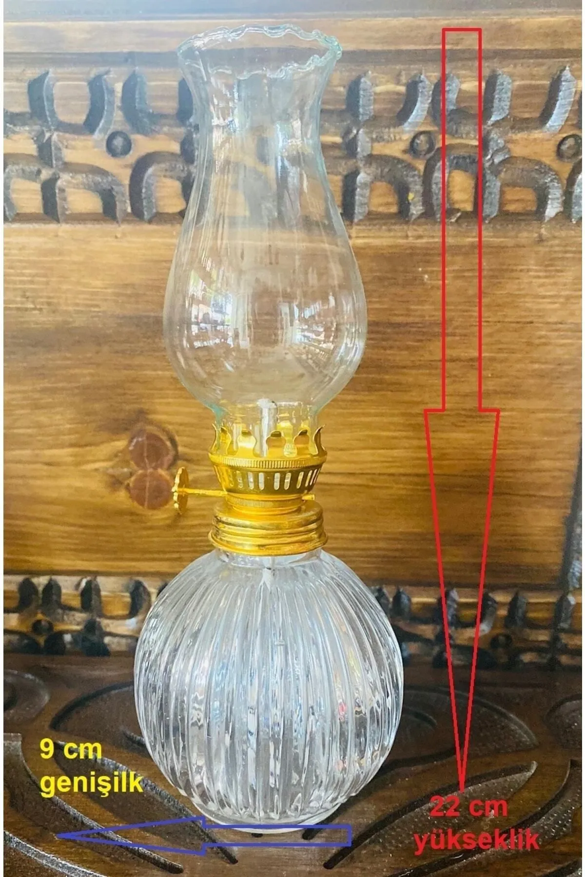 MYK HEDİYE VE SANAT ATÖLYESİ Nostaljik Gaz Lambası görsel 3