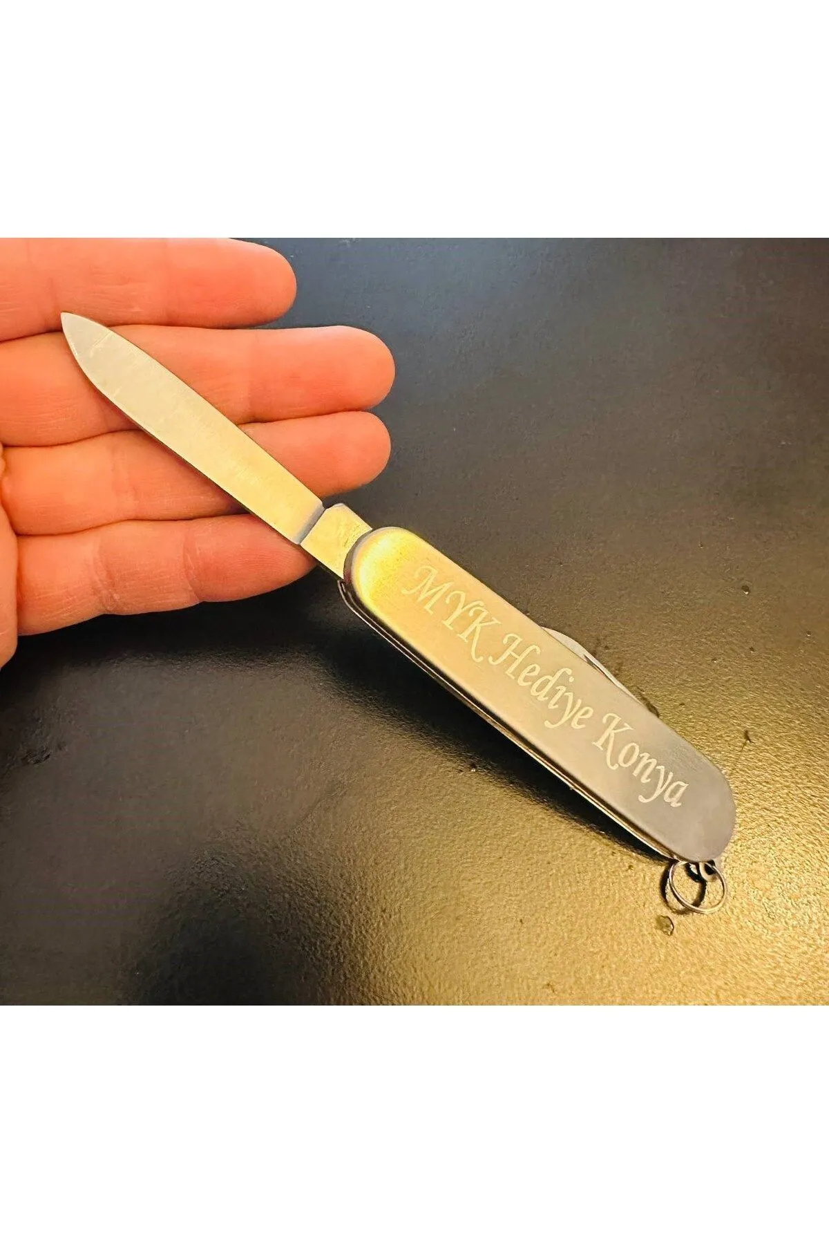 MYK HEDİYE VE SANAT ATÖLYESİ Kamp Outdoor Mini Metal Cep Çakısı görsel 4