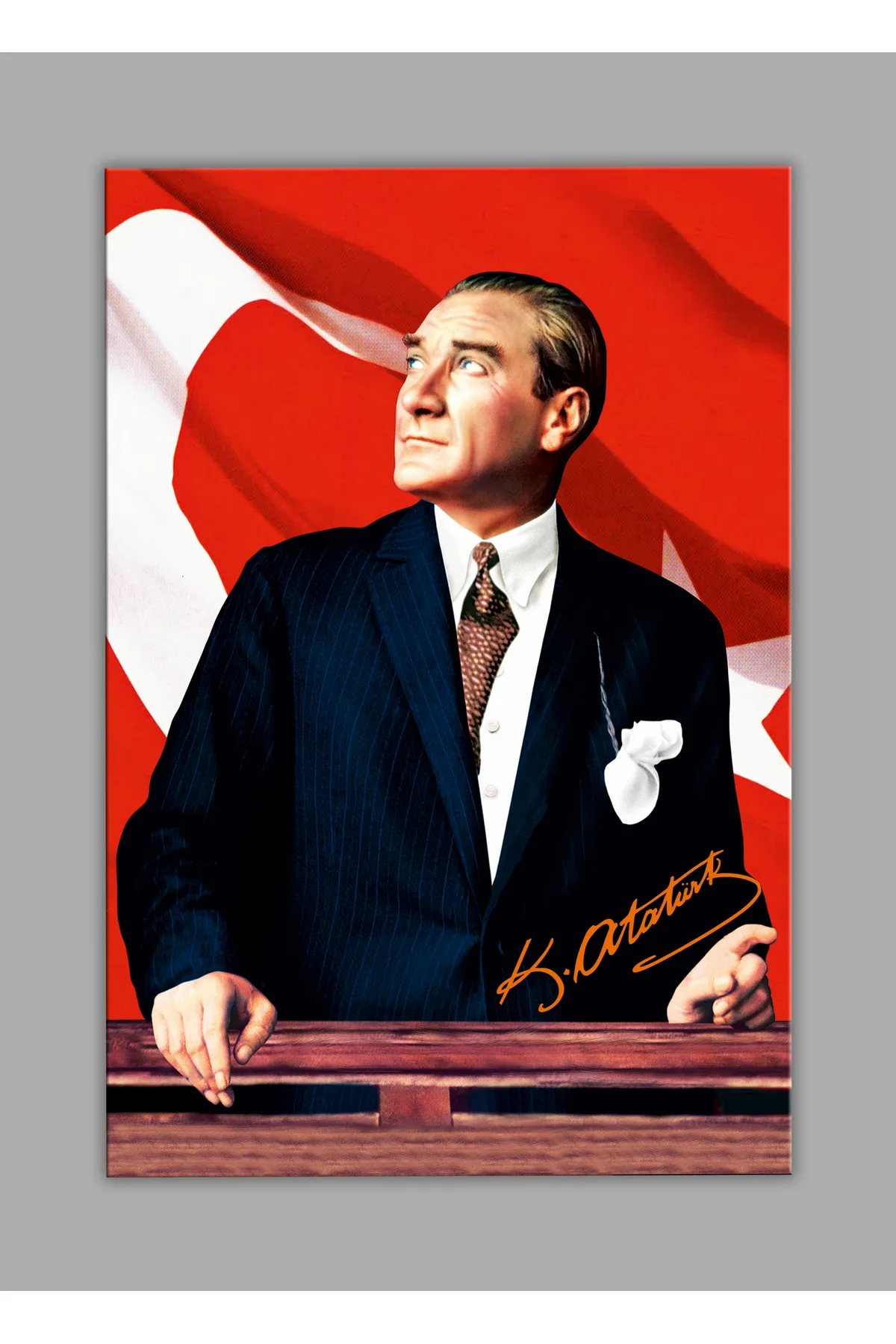 BALERA Atatürk 02 Cam Tablo-Atatürk Tablosu görsel 3