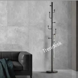 TRENDESK Modern Metal Siyah Ayaklı Askılık Elbise Askısı 165*30 cm