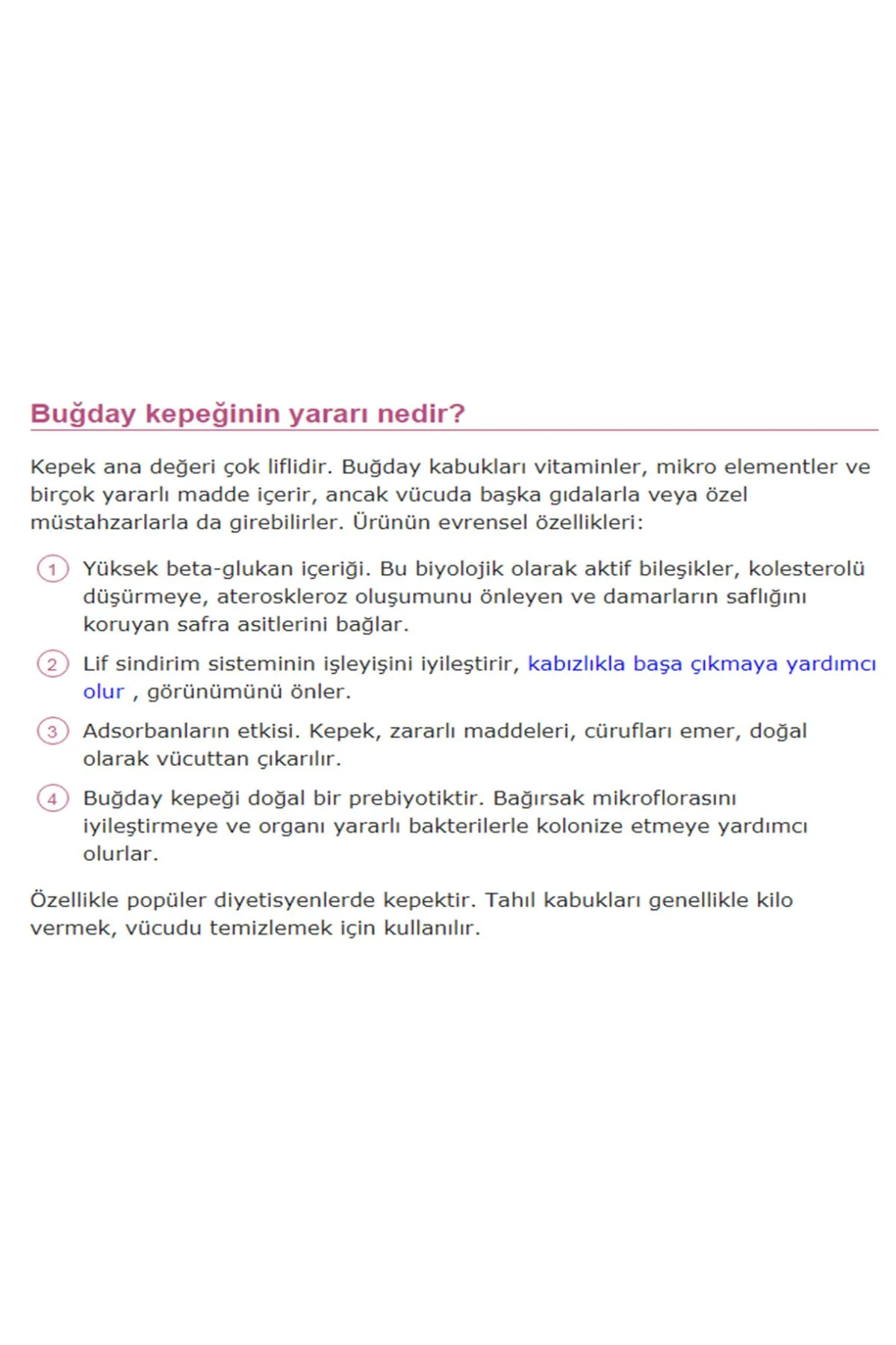 Tarımsal ve Hayvansal Ürünler	4 Kg Buğday Kepeği Doğal Katkısız Lifli Buğday Kepeği görsel 2