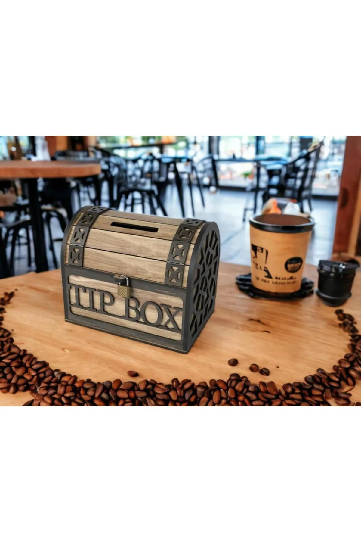 Silay Hediyelik Klitli Tip Box Bahşiş Kutusu Ve Kumbara Sandık Tipi Tipbox