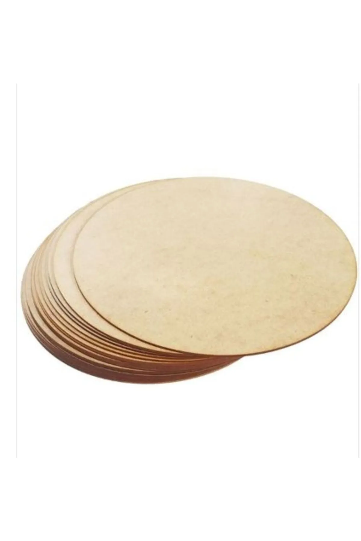 Silay Hediyelik Supla Mdf 37 Cm Çap 4 Adet --3mm Kalınlık Ham Mdf
