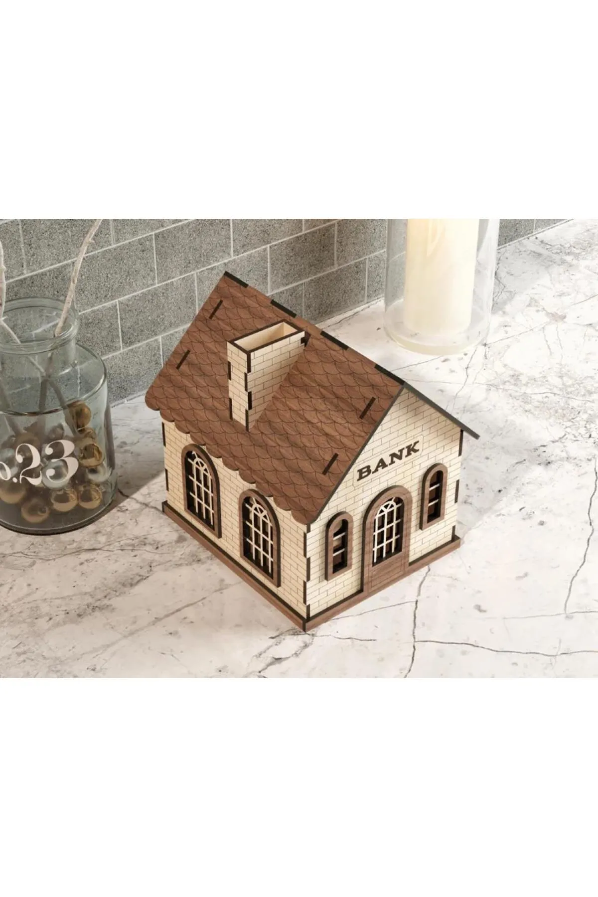 Silay Hediyelik Kilitli Tip Box Bahşiş Kutusu Ve Kumbara Sandık Tipi Tipbox