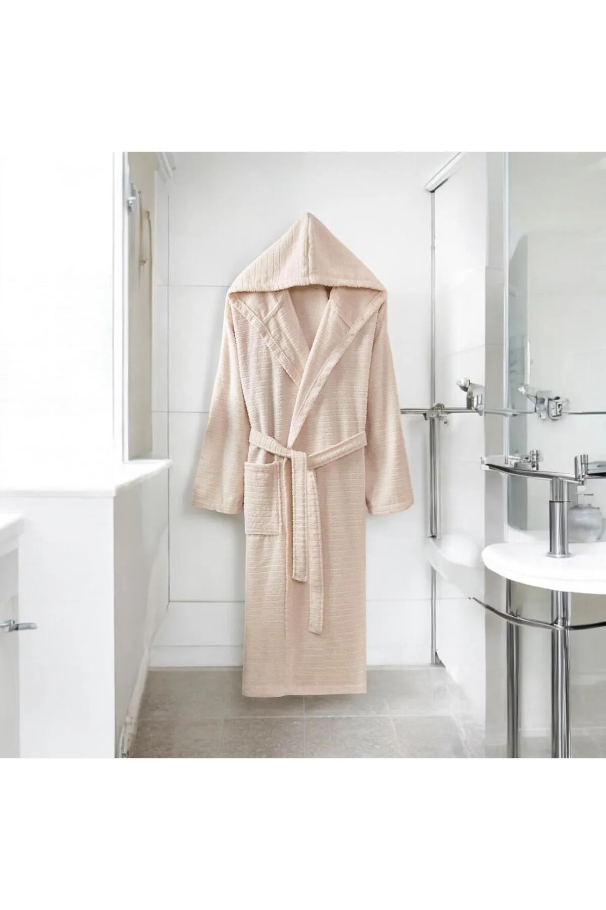 Roko Villa Unisex Kapüşonlu Bornoz