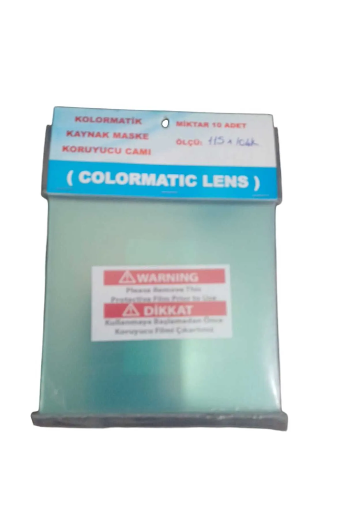 ELKA Hırdavat Tedarik  KOLORMATİK DIŞ KORUYUCU MASKE CAMI 115*104 MM 10 ADET