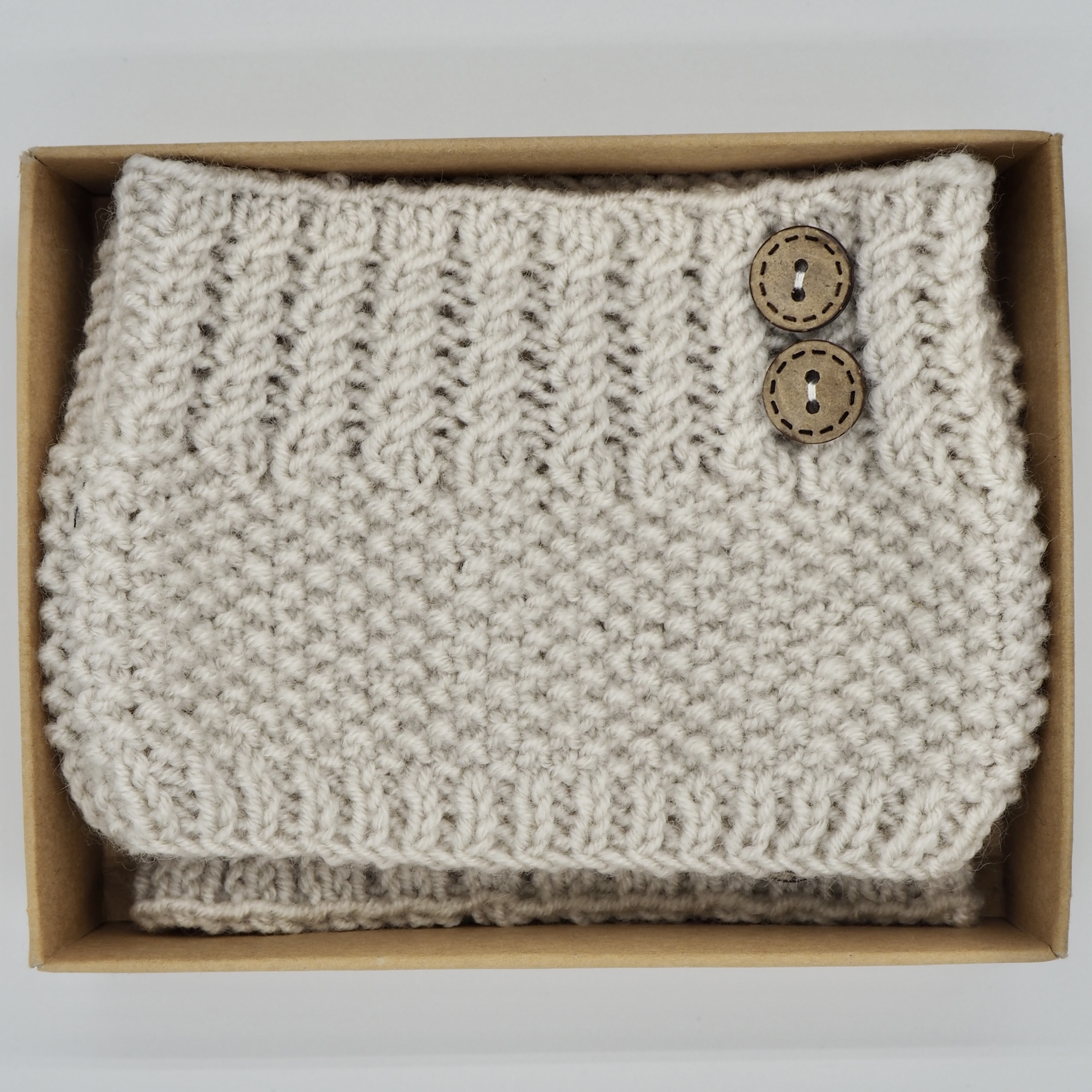 El Örgüsü Bej Bot Manşeti (Boot Cuffs) görsel 5