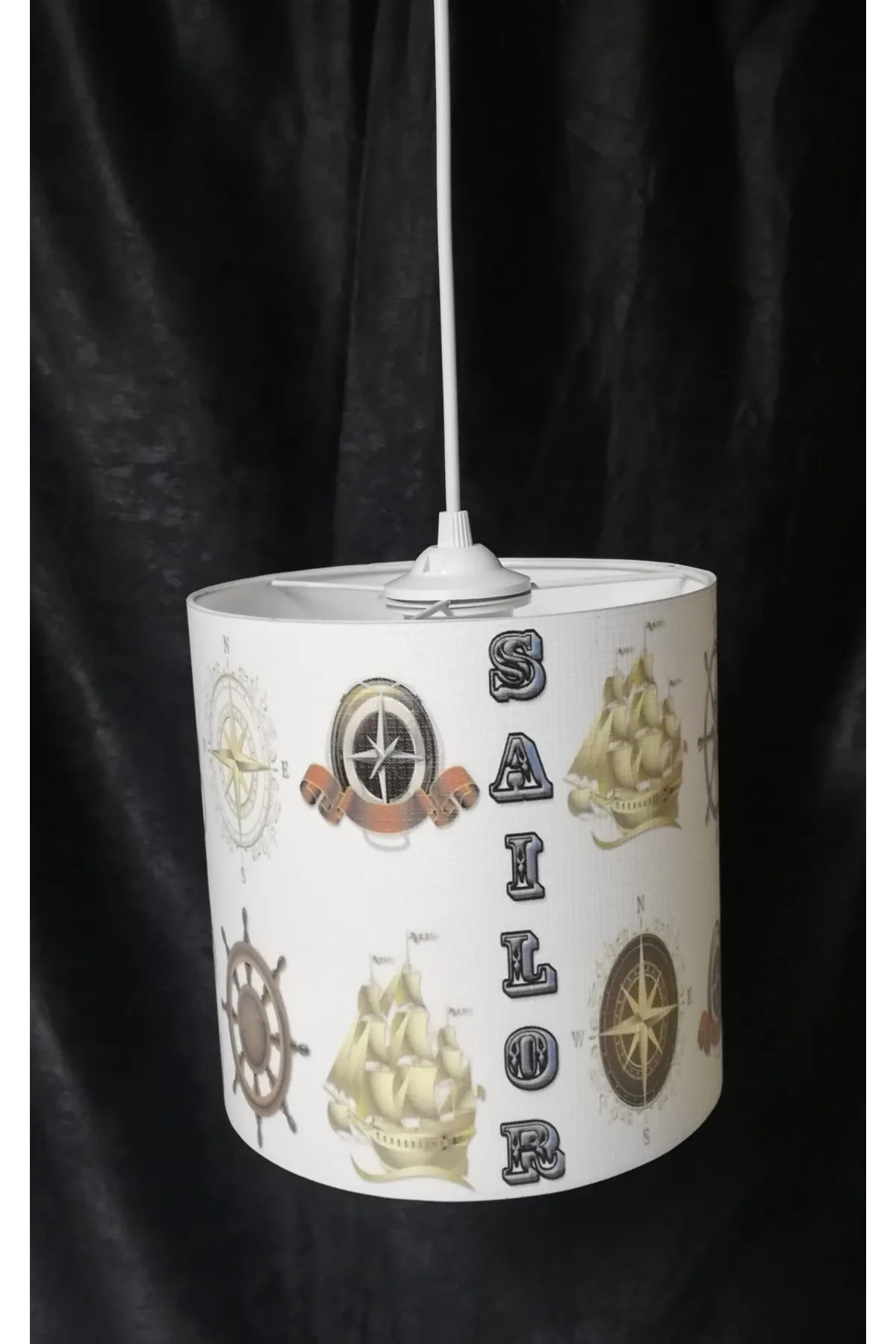 Tekay Aydınlatma Denizci Çocuk Odası Pvc Avize Denizci Avize