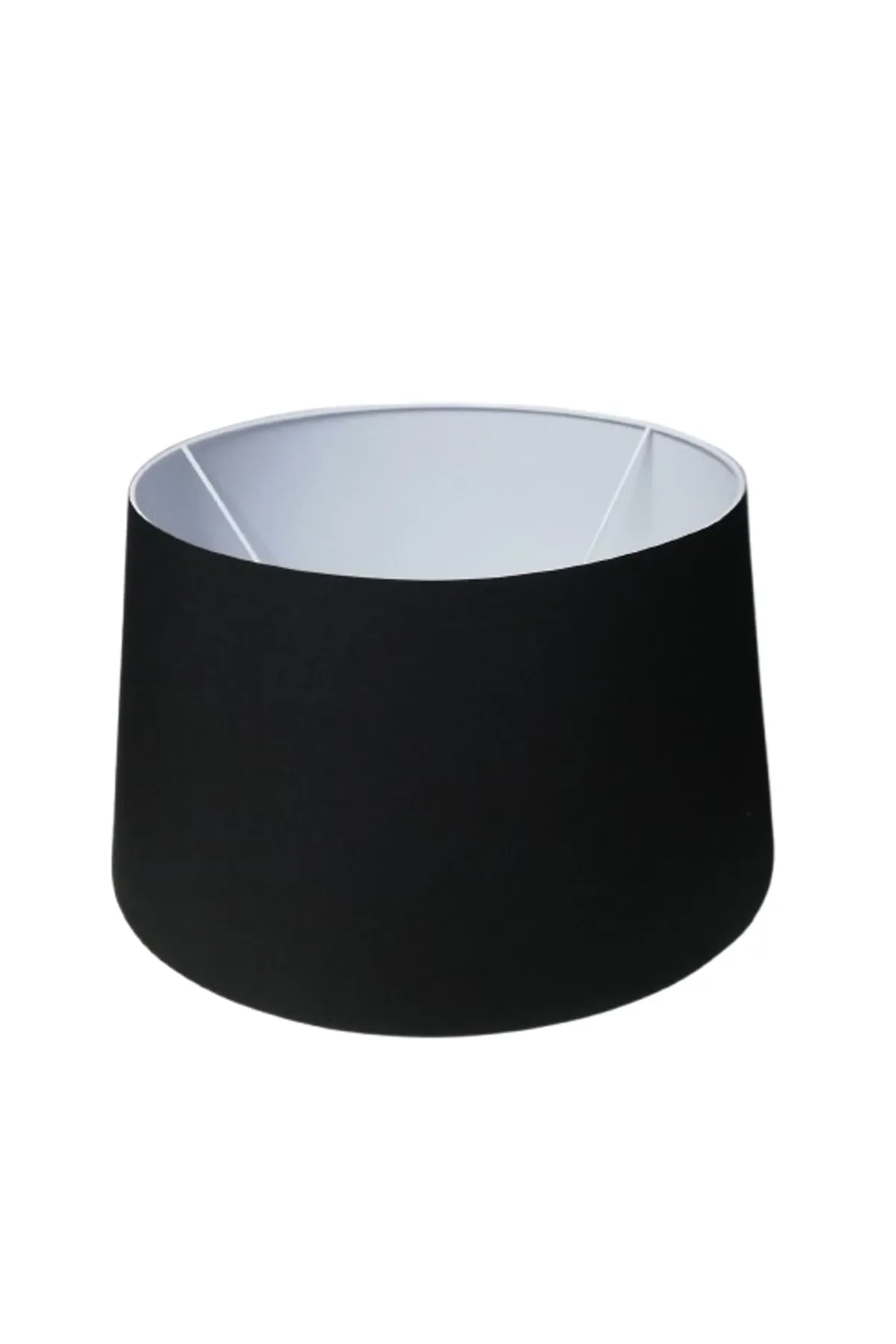 Tekay Aydınlatma Siyah lambader şapkası,siyah lambader başlığı 40 çap görsel 2