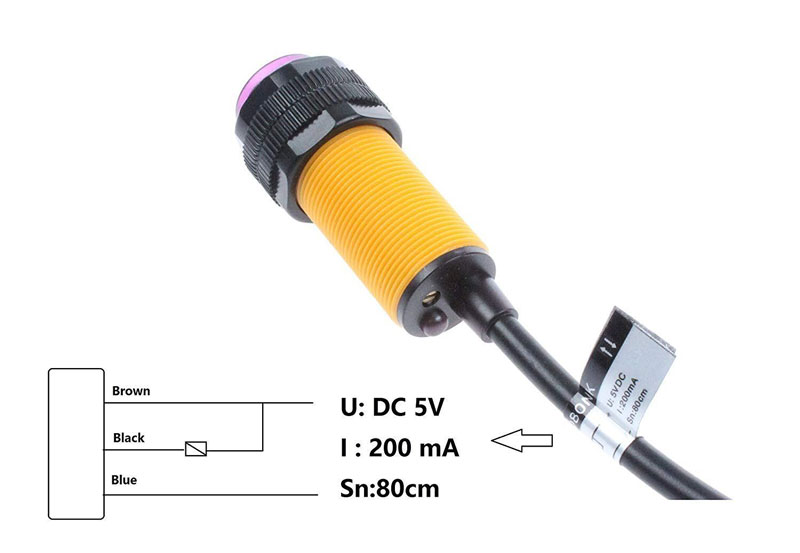 Robotikdevre MZ80 Kızılötesi Sensör E18-D80NK