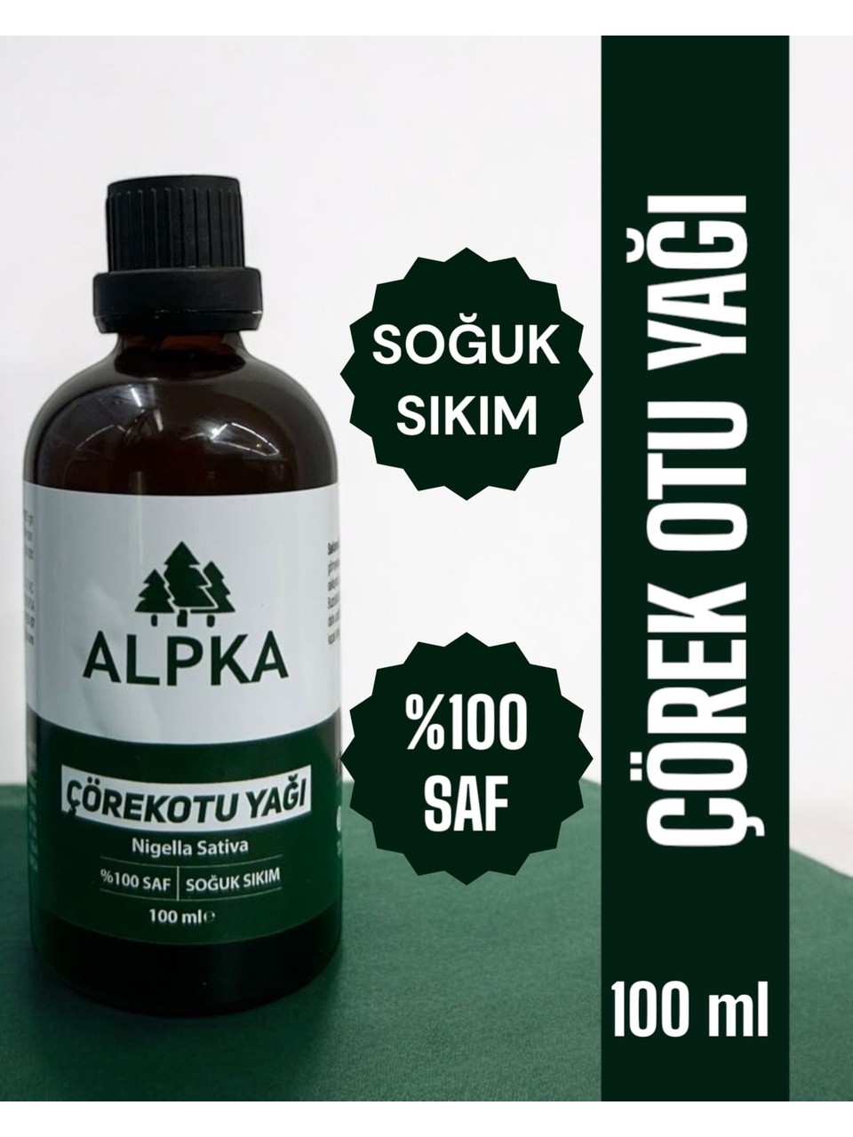 Alpka - %100 Saf, Çörek Otu Yağı (100 Ml), Soğuk Sıkım