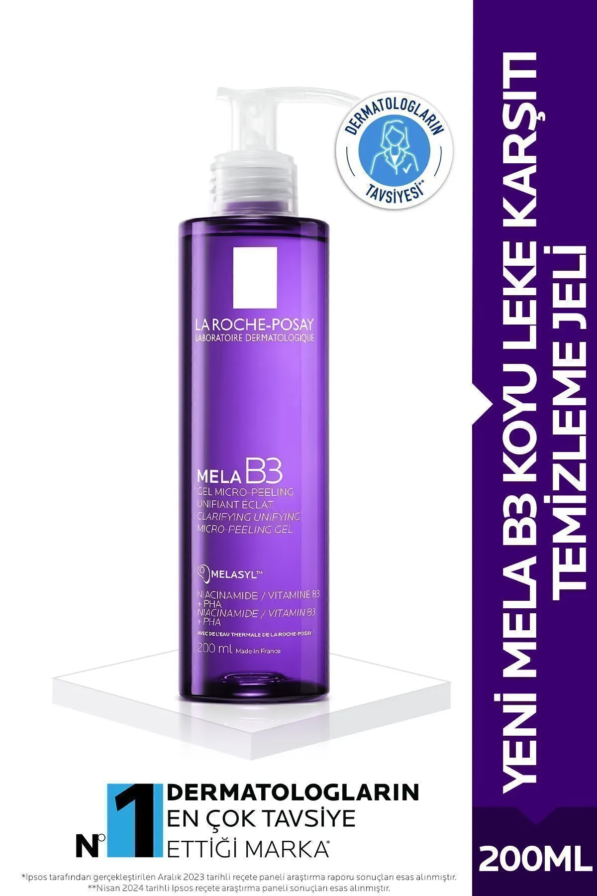 RAVISSANT La Roche Posay Mela B3 Koyu Leke Karşıtı Temizleme Jeli 200 ml