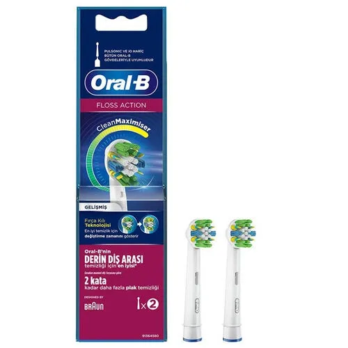 RAVISSANT Oral-b Floss Action Diş Fırçası Yedek Başlığı 2 Adet