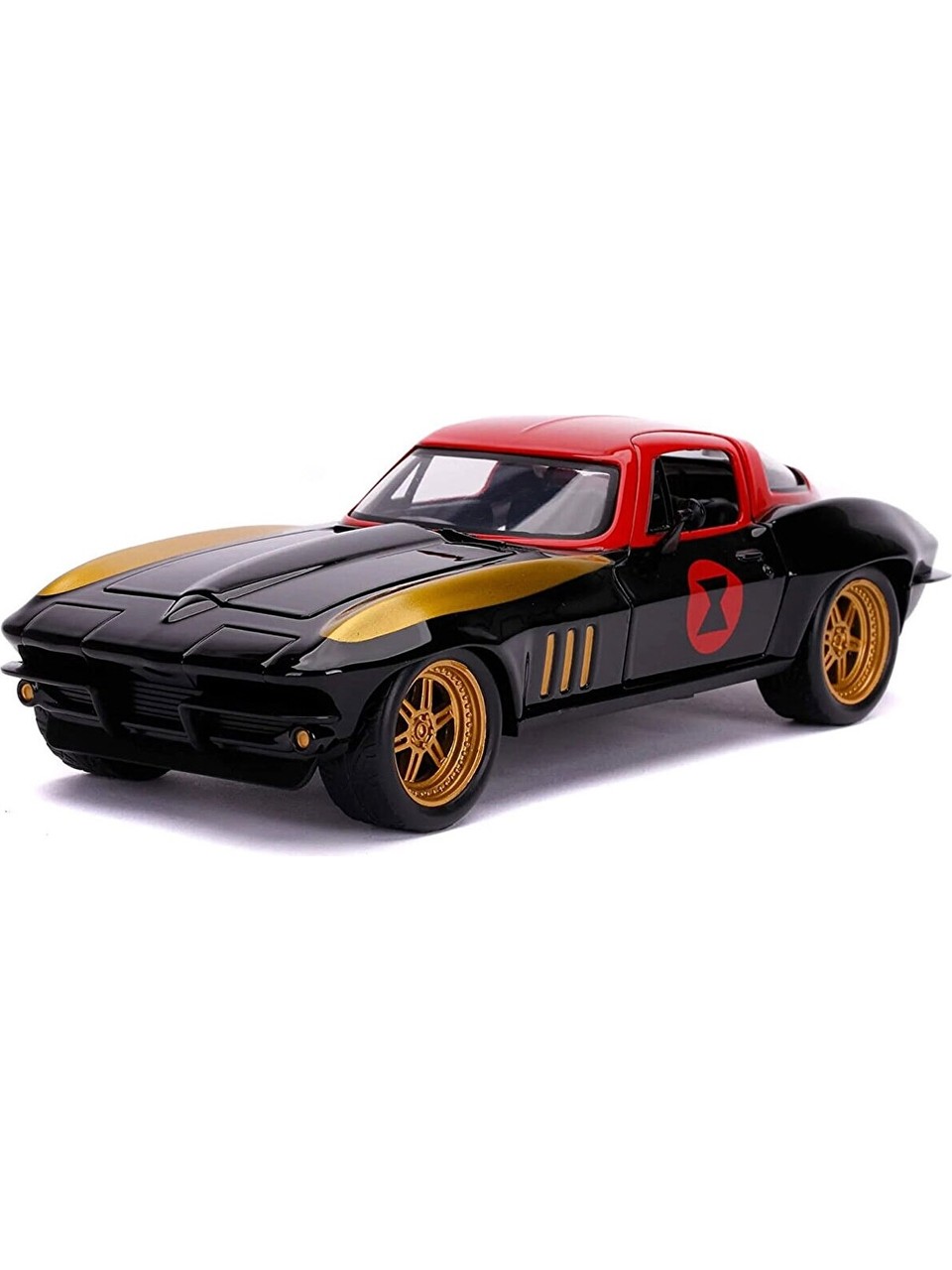 JUPITER OYUNCAK Marvel Avangers Black Widow & 1966 Chevy Corvette Model Araba görsel 2