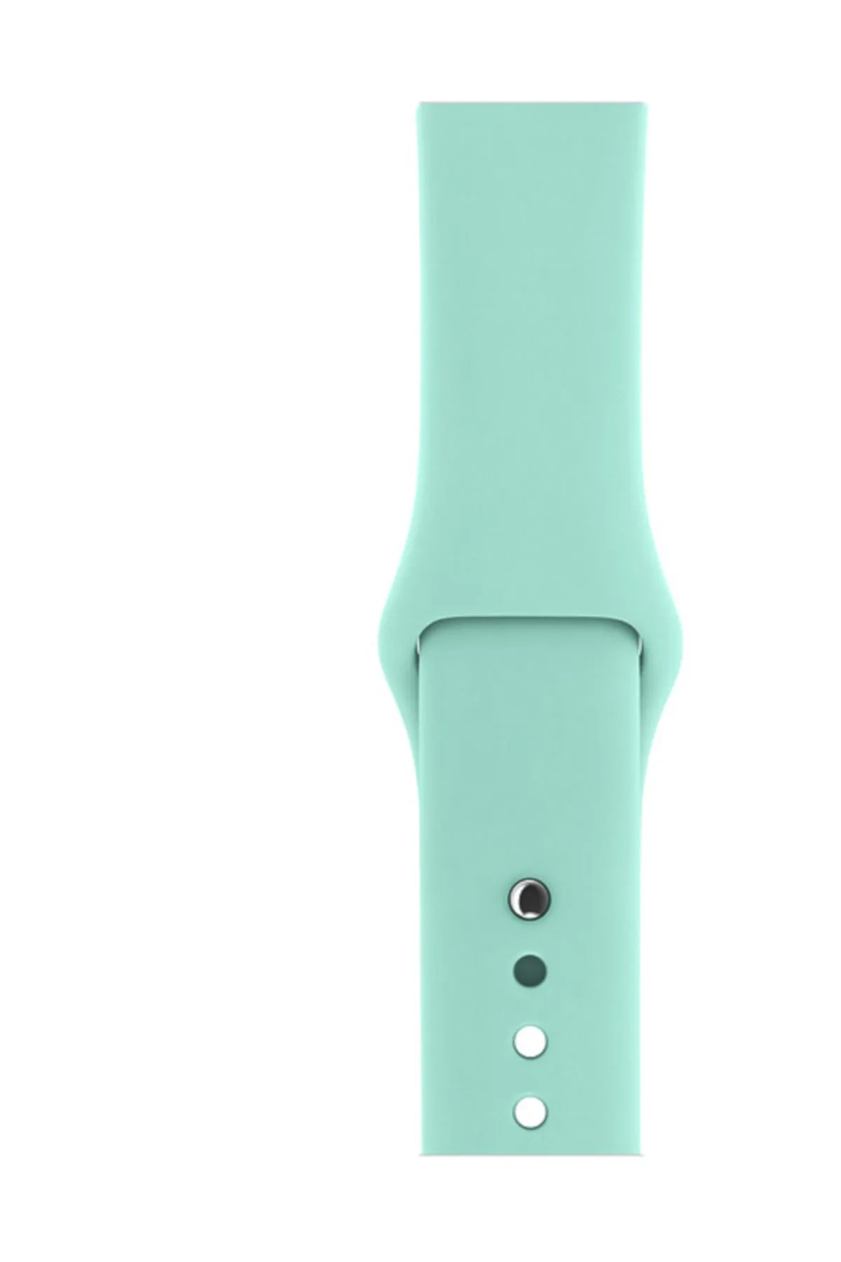 Markacase Apple Watch Series 4 5 Için 44 Mm Large Beden(m/l Sıze) Silikon Kordon Deniz Yeşili görsel 2