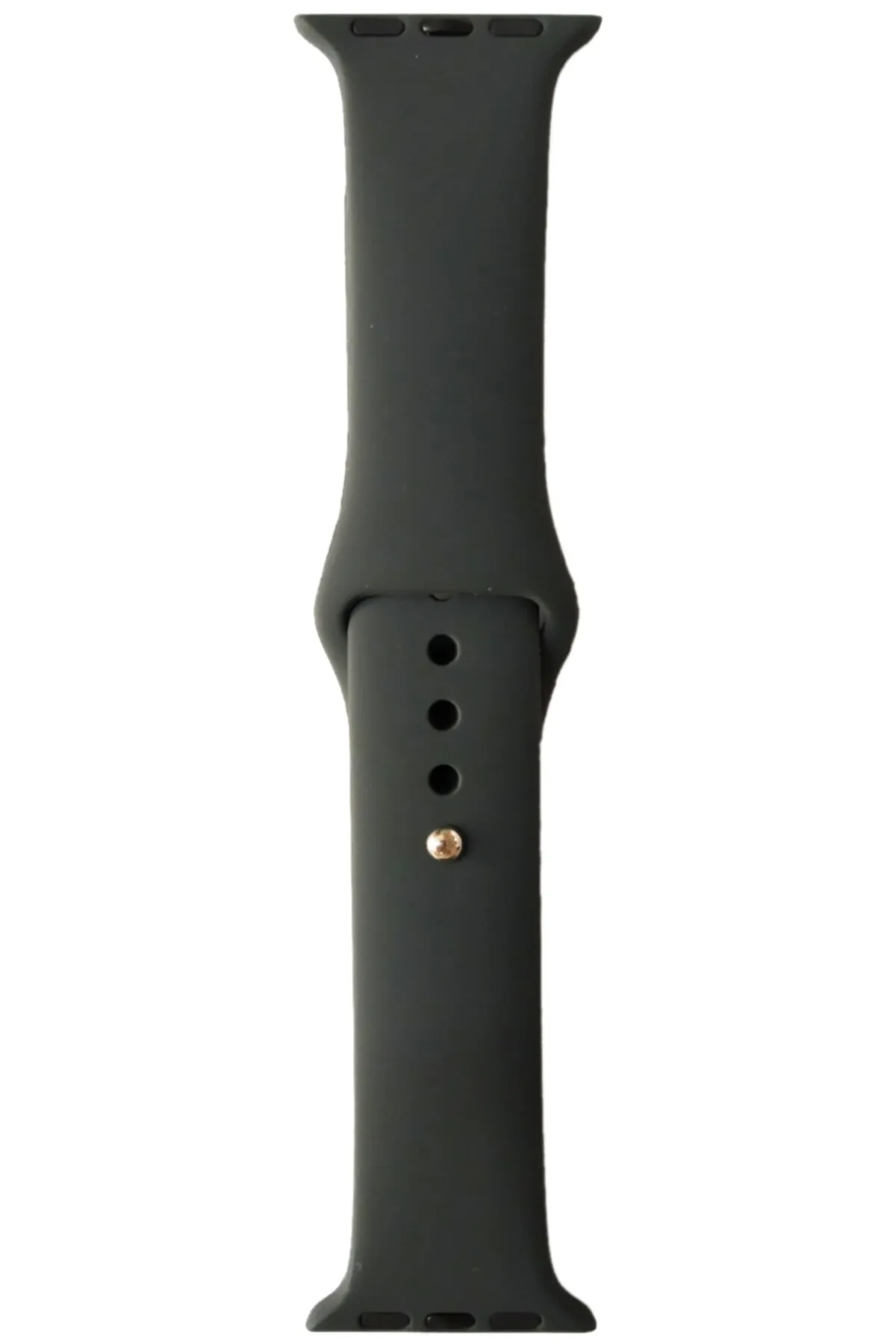 Markacase Apple Watch Series 4 5 Için 40 Mm Large Beden(m/l Sıze) Silikon Kordon Space Gray