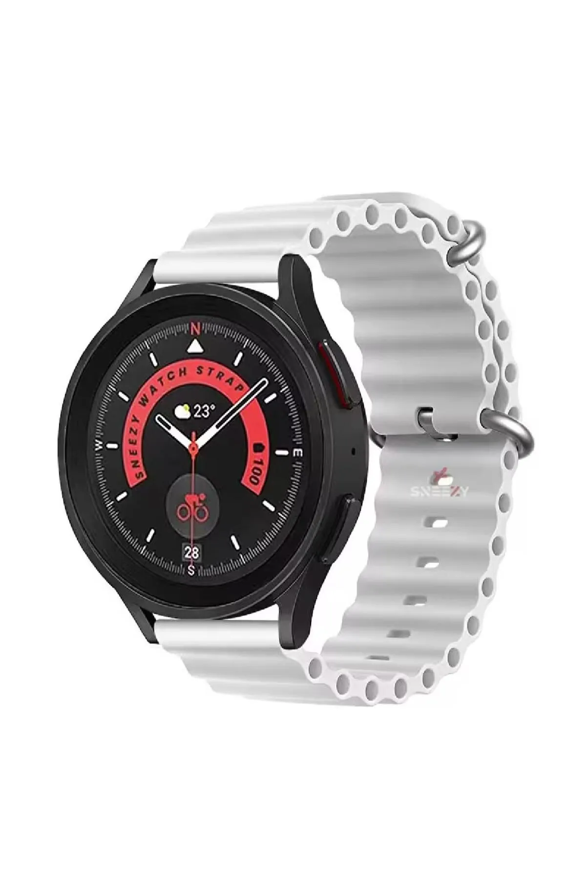 MarkaCase Amazfit GTR2-2e için Ocean Loop Silikon Kordon 22MM görsel 3