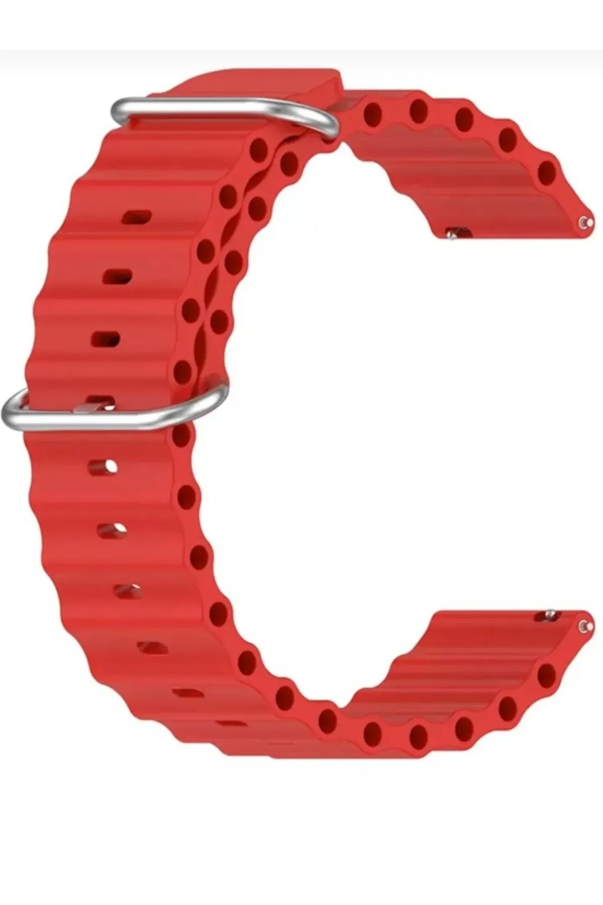 MarkaCase Samsung Galaxy Watch 3 45MM Için Ocean Loop Silikon Kordon 22MM görsel 2