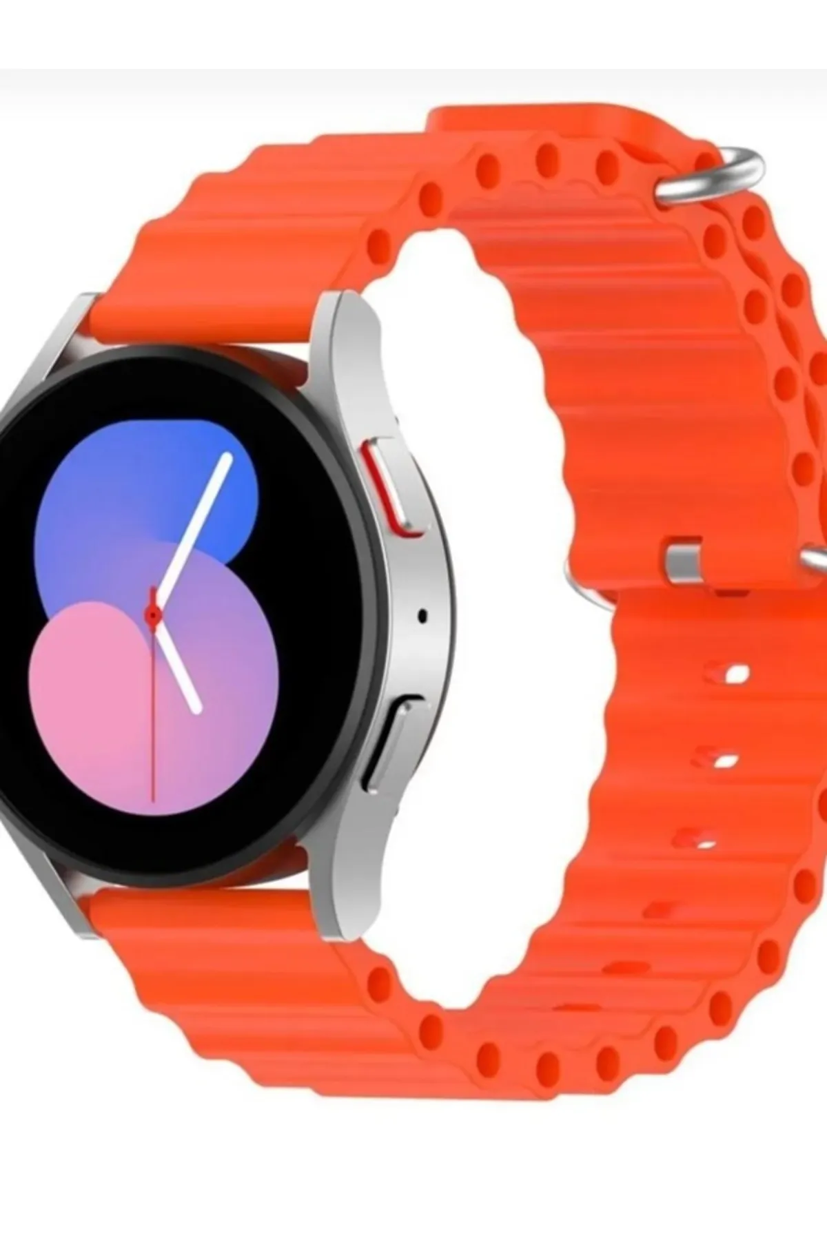 MarkaCase Samsung Galaxy Watch 3 45MM Için Ocean Loop Silikon Kordon 22MM