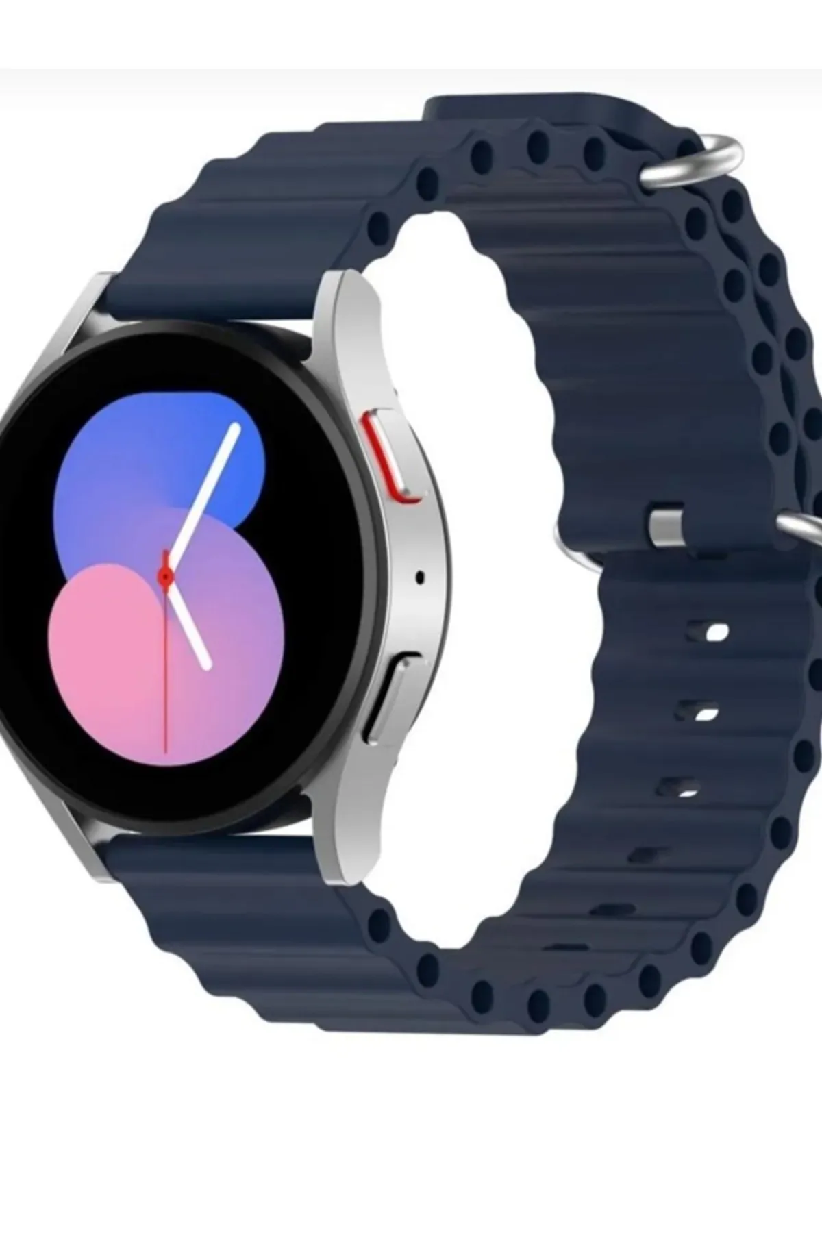 MarkaCase Samsung Galaxy Watch 3 45MM Için Ocean Loop Silikon Kordon 22MM
