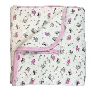 Mutlu Sepetim Sema Baby Empirme Bebek Battaniye - Pembe