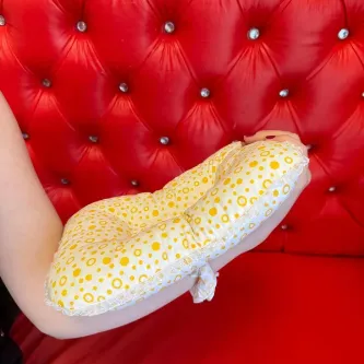 Mutlu Sepetim Sema Baby Sevi Emzirme Yastığı - Sarı