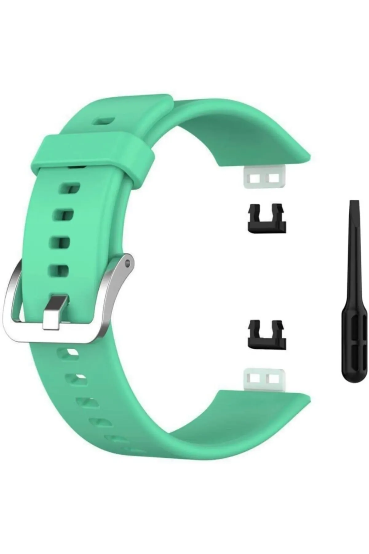 MarkaCase Huawei Watch Fit Elegant Için Silikon Kordon Marine Green
