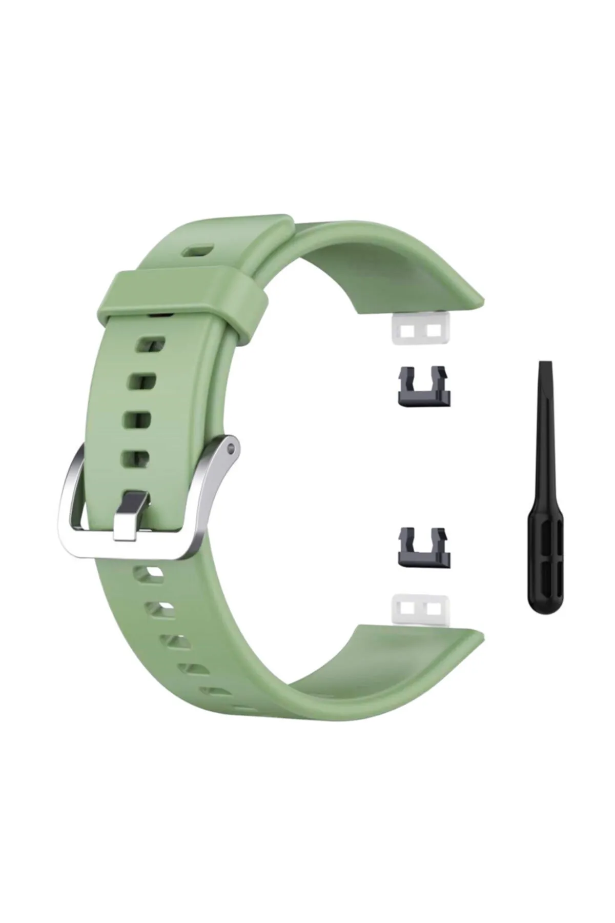 MarkaCase Huawei Watch Fit Elegant Için Silikon Kordon Orman Yeşili