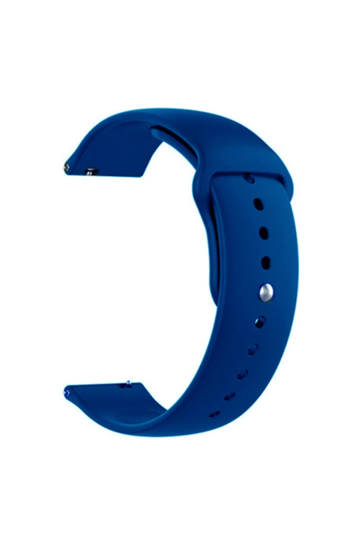 MarkaCase Fossil Watch Gen 6 Için Spor Silikon Kordon Koyu Mavi
