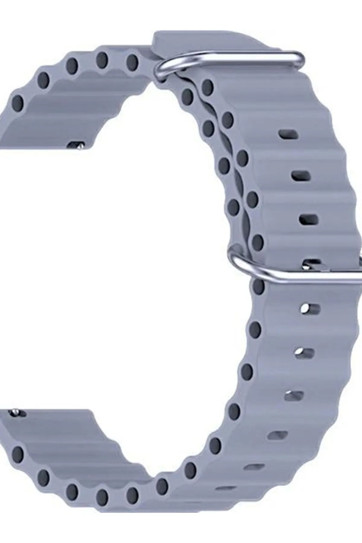 MarkaCase Samsung Galaxy Watch 46MM Için Ocean Loop Silikon Kordon 22MM görsel 2