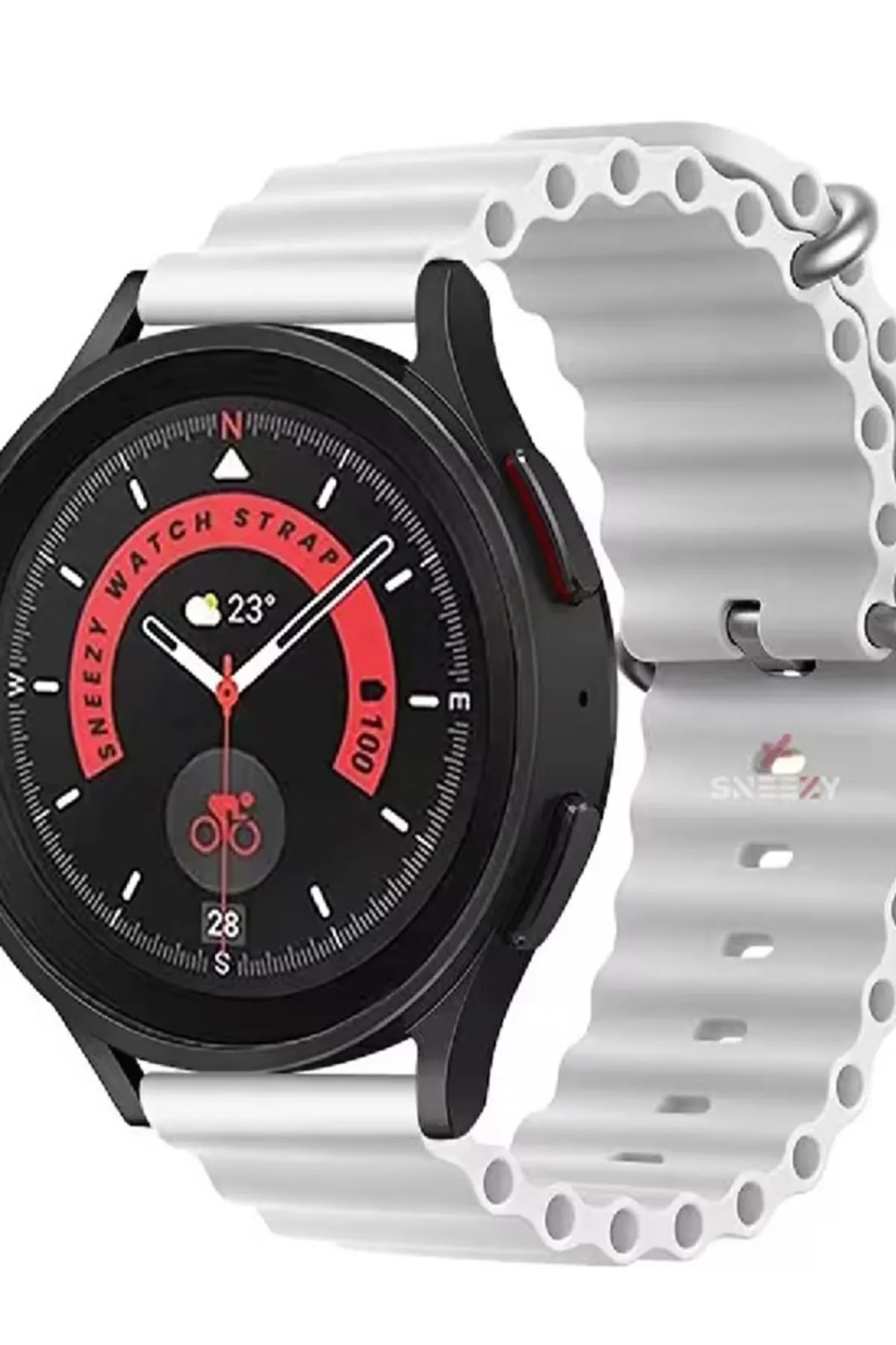 MarkaCase Samsung Galaxy Watch 46MM Için Ocean Loop Silikon Kordon 22MM