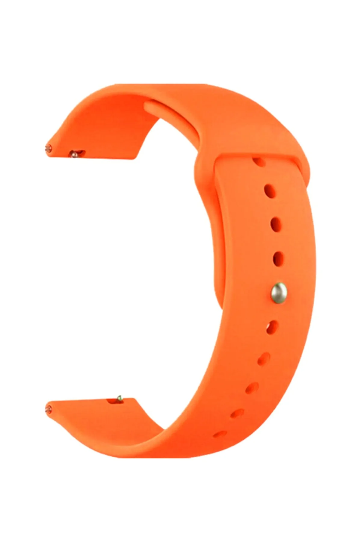 MarkaCase Fossil Watch Gen 6 Için Spor Silikon Kordon Turuncu