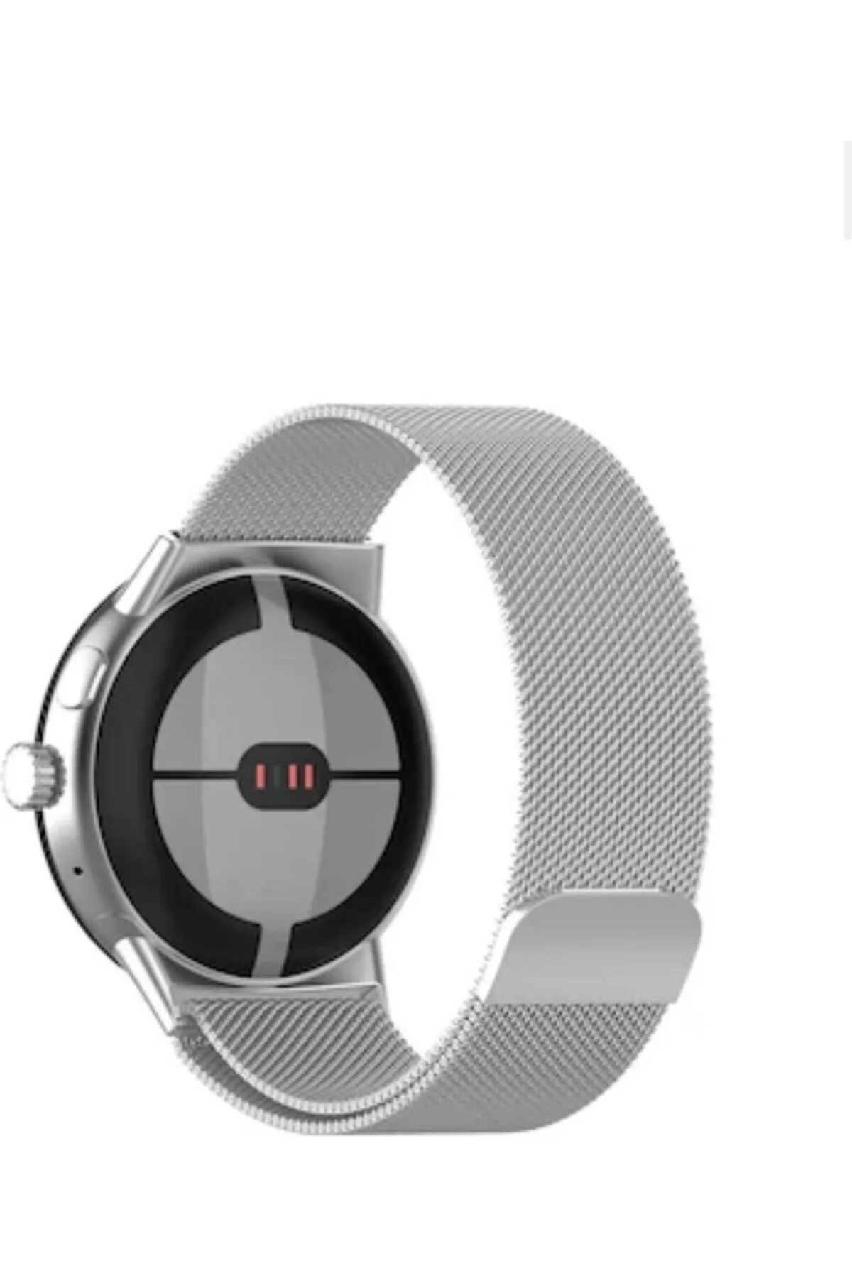 MarkaCase Google Pixel Watch Için Milanese Paslanmaz Çelik Metal Saat Kordonu görsel 2