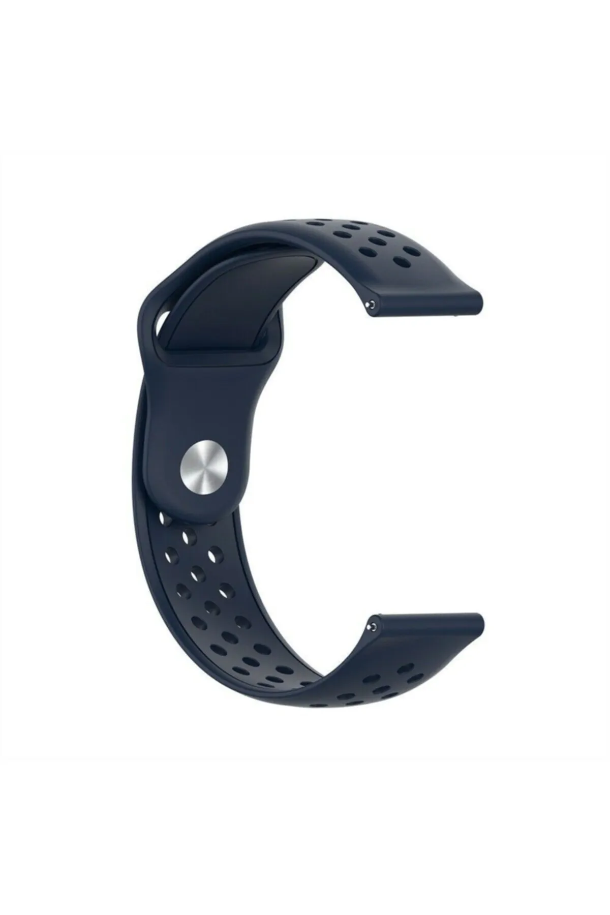 MarkaCase Fossil Watch Gen 6 Için Delikli Pimli Kordon Lacivert