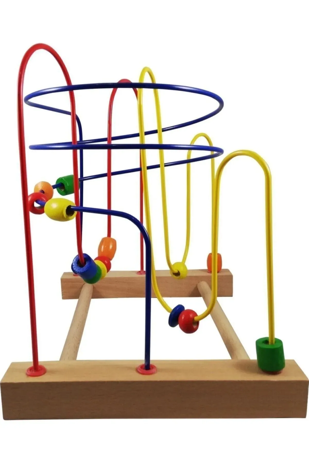 Huggy Mommy Hobi Eğitim Dünyası Eğitici Ahşap Helezon Koordinasyon Oyuncağı 2-3-4 Yaş Eğitici Oyuncak Büyük Boy görsel 2