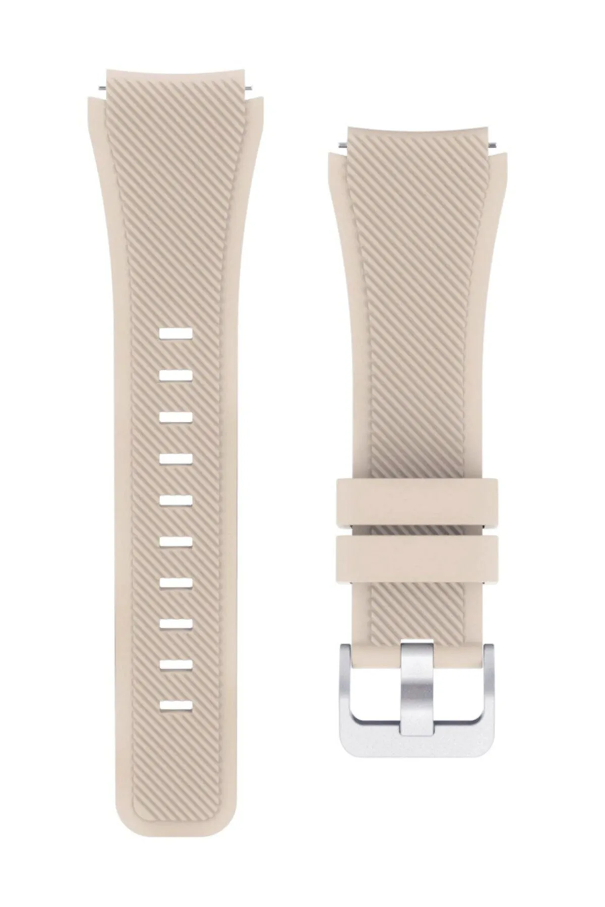 MarkaCase Fossil Watch Gen 6 Için Silikon Kordon Krem Rengi