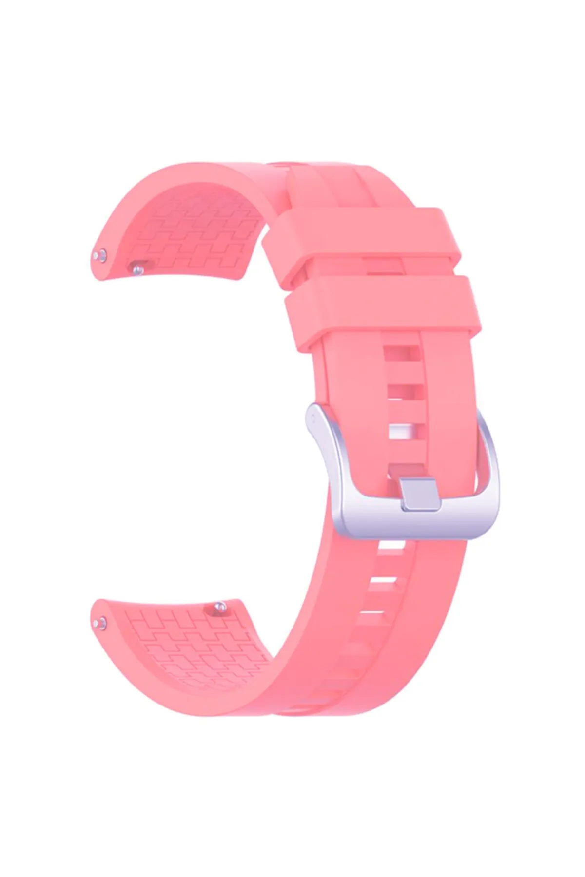 MarkaCase Fossil Watch Gen 6 Için Silikon Kordon Kayış Pembe
