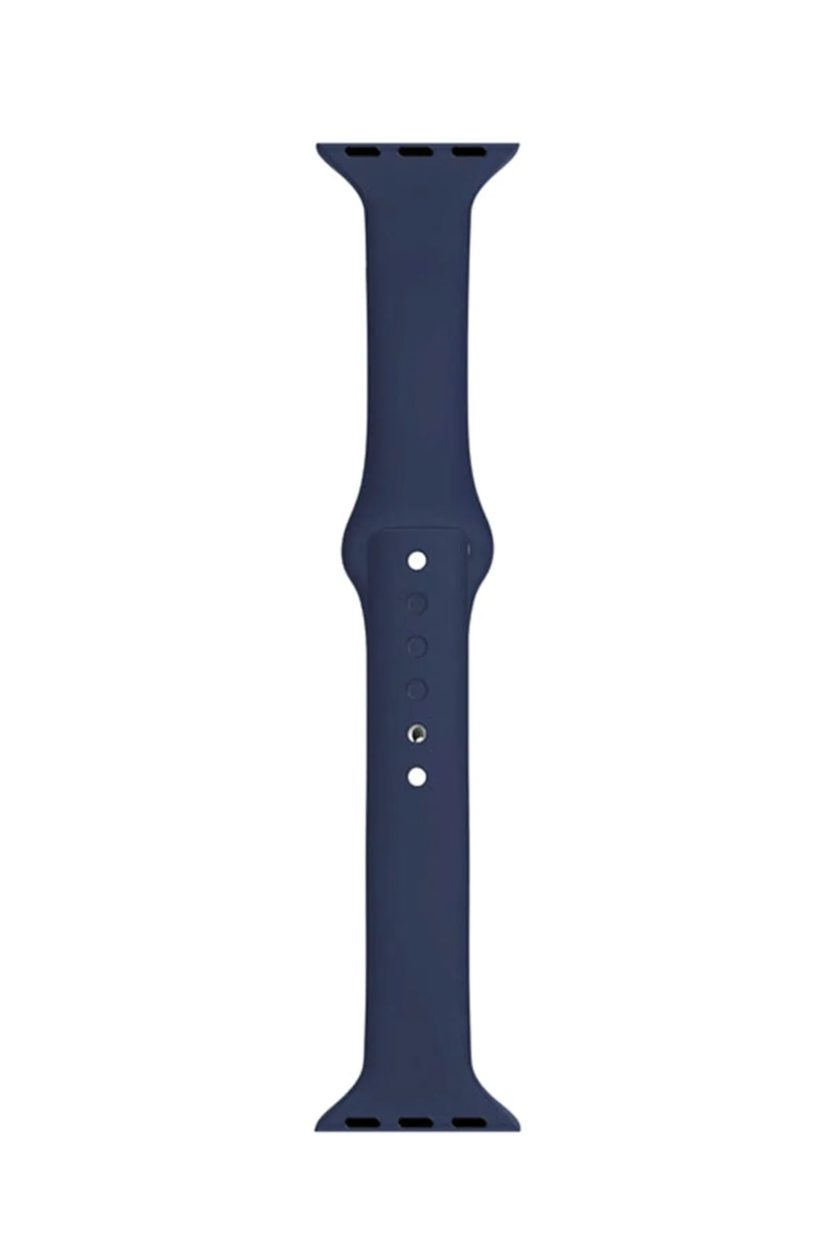 MarkaCase Apple Watch Seri 4 5 6 Için 40 Mm Slim Silikon Kordon Lacivert