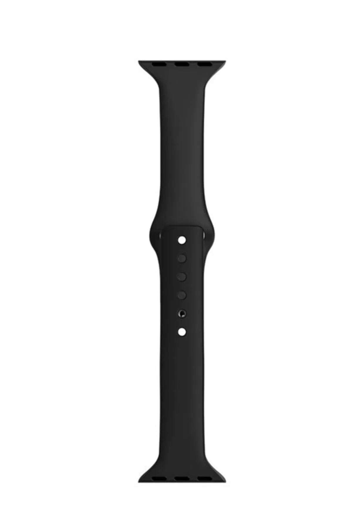 MarkaCase Apple Watch Seri 1 2 3 Için 42 Mm Slim Silikon Kordon Siyah