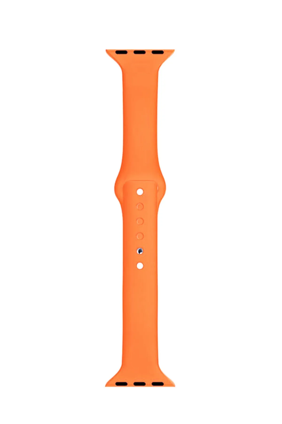 MarkaCase Apple Watch Seri 4 5 6 Için 44 Mm Slim Silikon Kordon Turuncu
