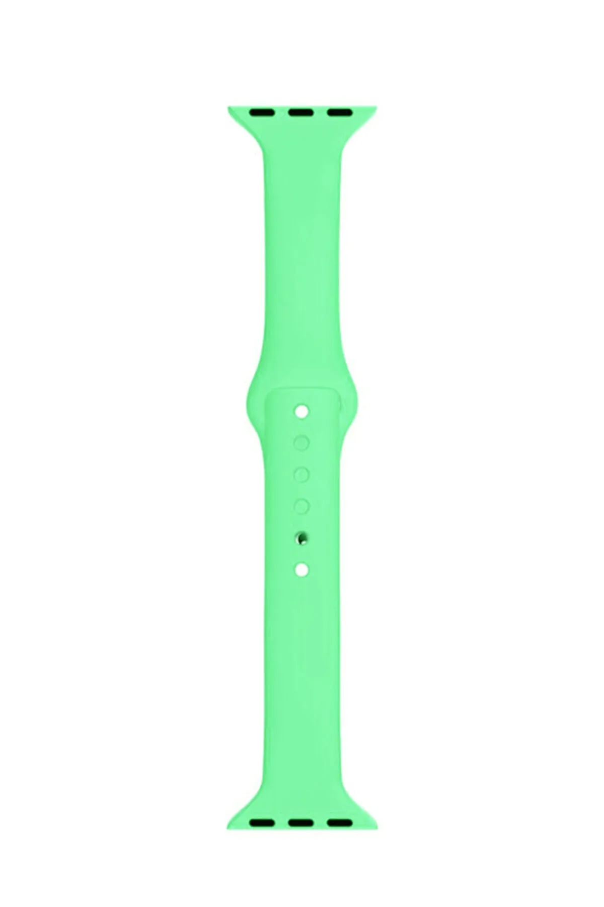 MarkaCase Apple Watch Seri 4 5 6 Için 44 Mm Slim Silikon Kordon Marine Green