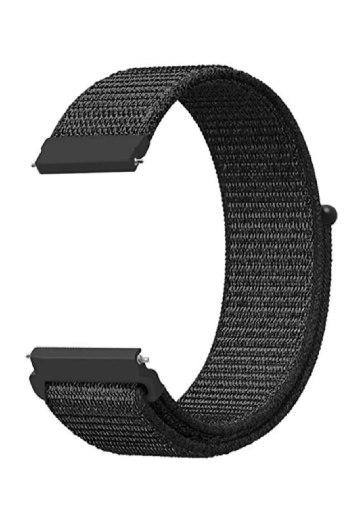 MarkaCase Samsung Galaxy Watch 46 Mm(sm-r800) Için Dokuma Kordon Siyah (dark Black)