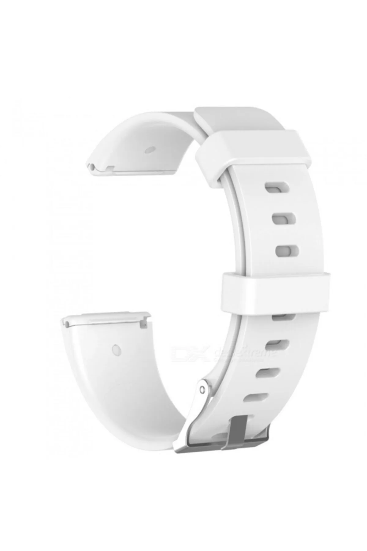 MarkaCase Fitbit Versa Fb504 - Versa 2 Fb507 - Versa Lite Fb415 Için Small Beden (S SIZE) Silikon Kordon Beyaz