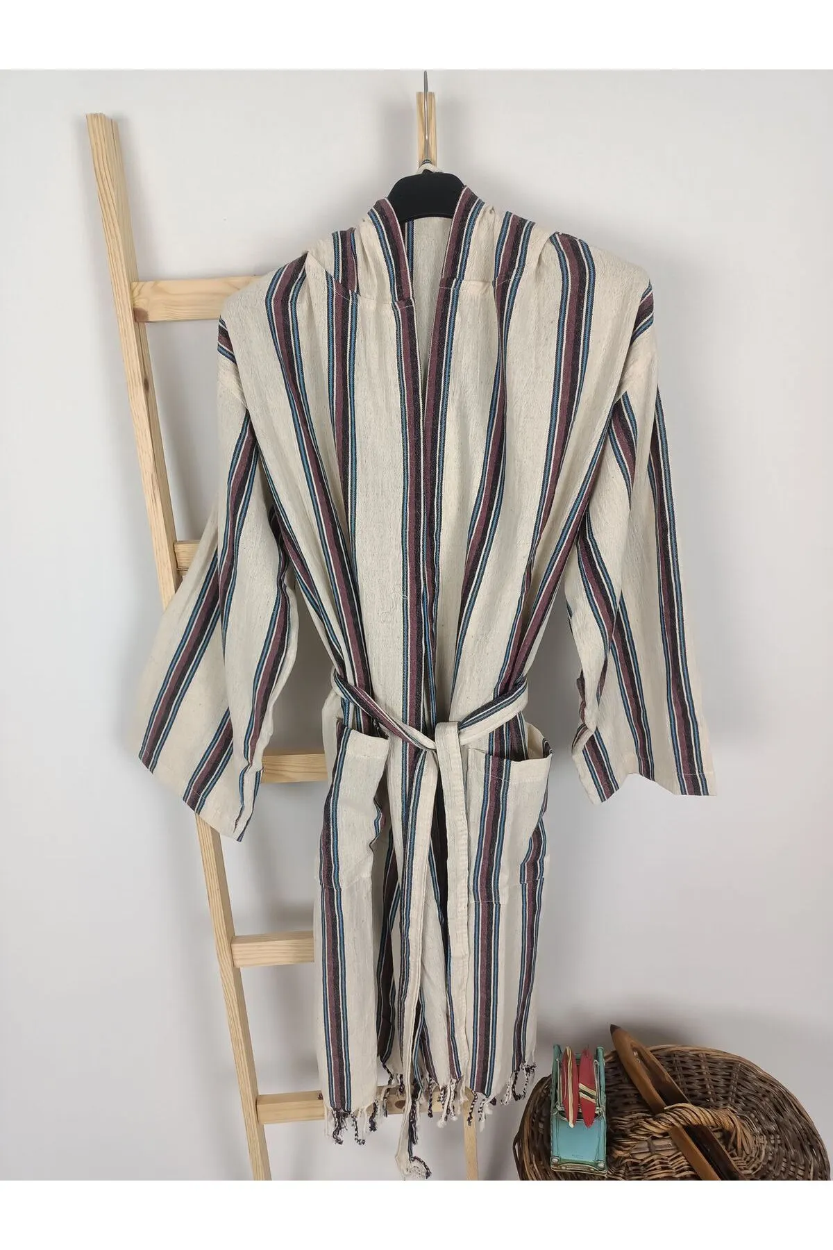 Buldan Concept Naif Peştemal Bornoz - Bordo görsel 4