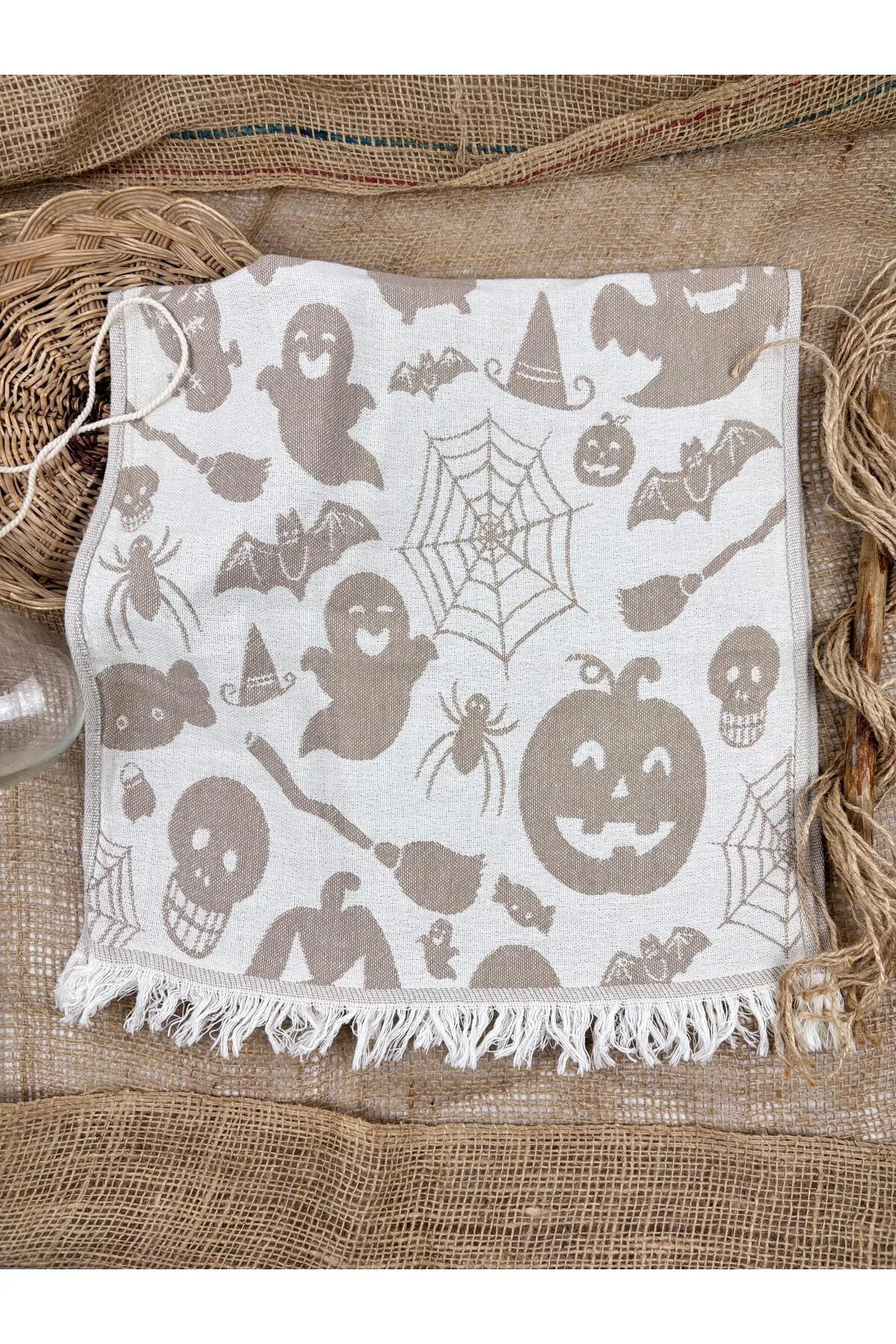 Buldan Concept Tea towel halloween peşkir - Bej 45*80